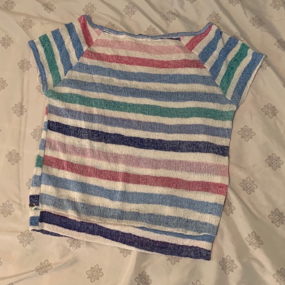 Knitted Roxy Crop Tee - Picture 2 of 4